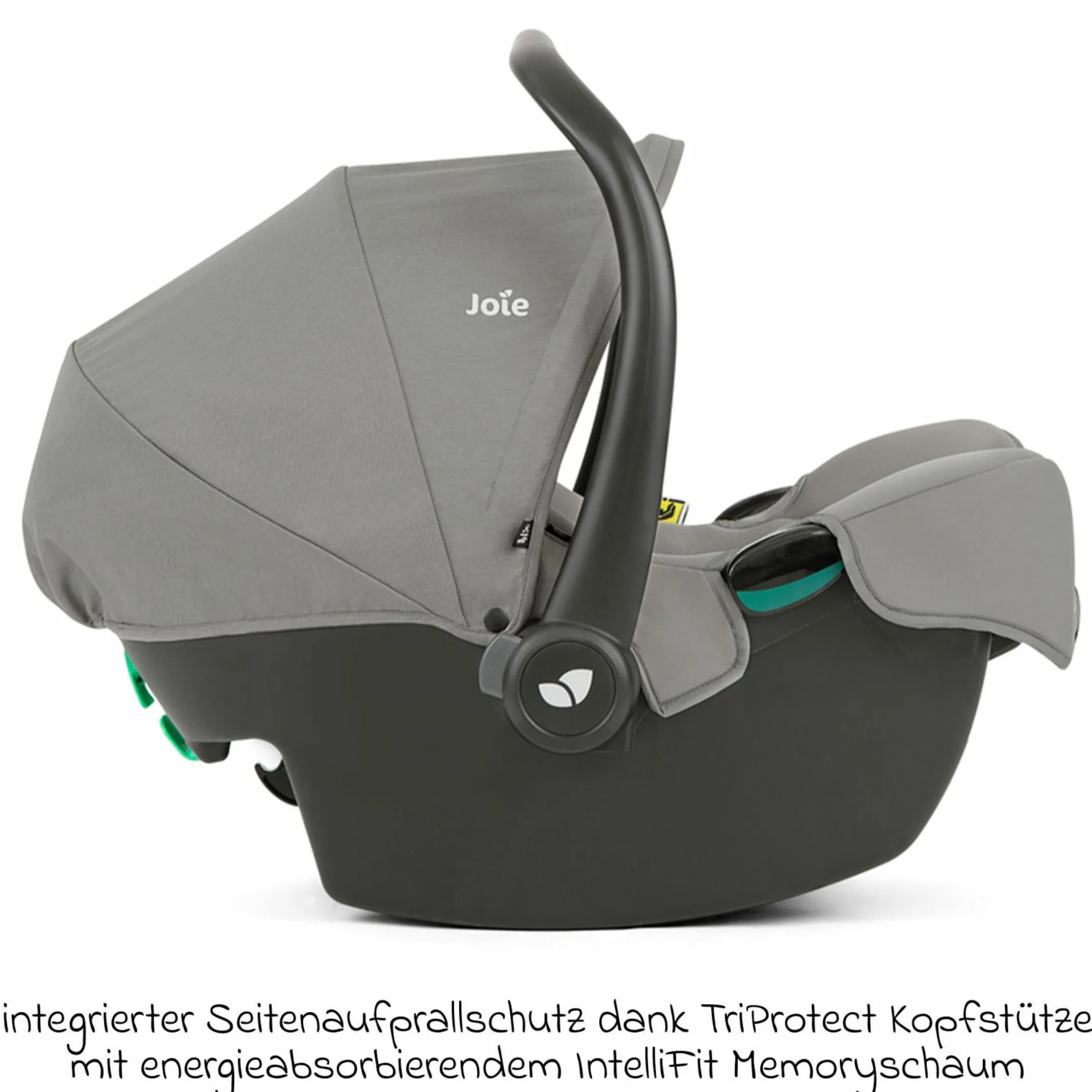 Babyschale i-Snug 2 i-Size mit Isofix-Basis ab Geburt-13 kg (40 cm-75 cm) inkl. Sitzverkleinerer nur 3,35 kg inkl. Polsterschutz - Pebble
