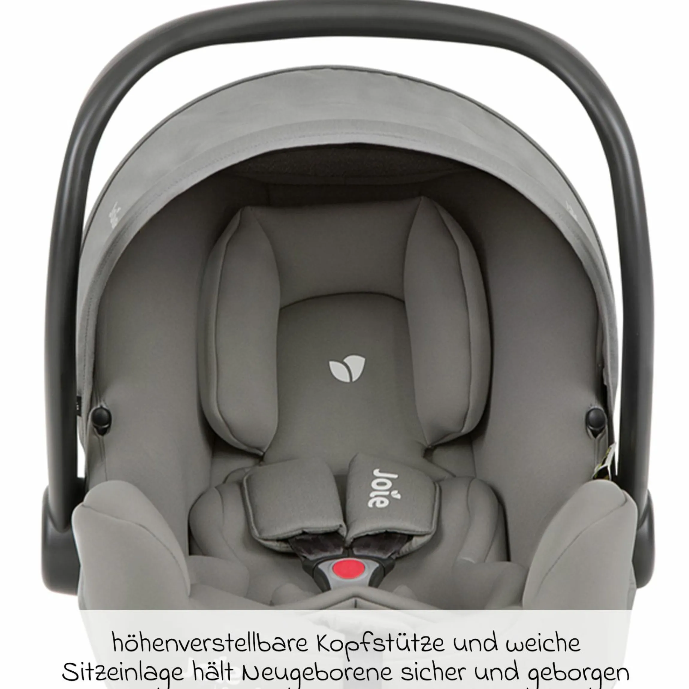 Babyschale i-Snug 2 i-Size mit Isofix-Basis ab Geburt-13 kg (40 cm-75 cm) inkl. Sitzverkleinerer nur 3,35 kg inkl. Polsterschutz - Pebble
