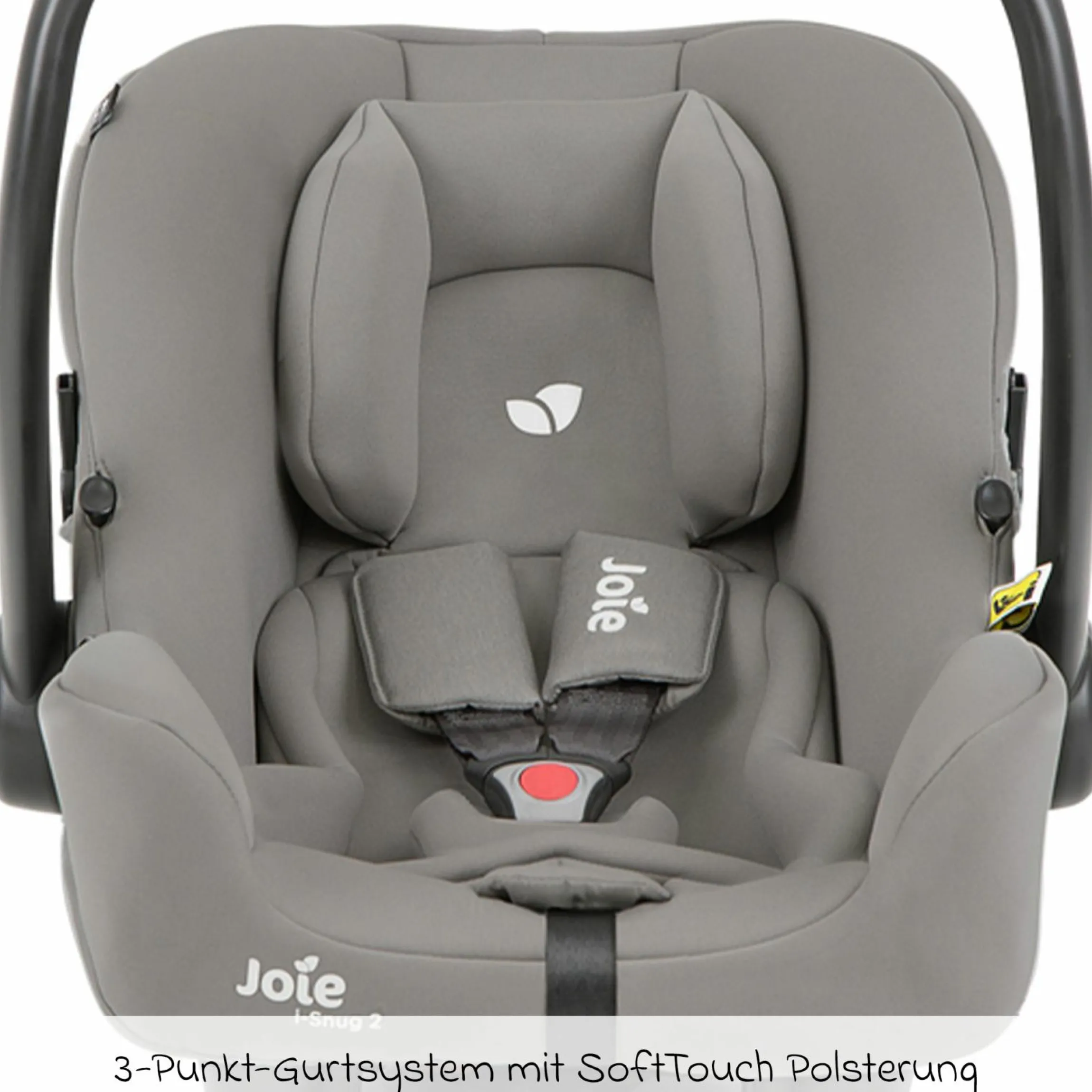 Babyschale i-Snug 2 i-Size mit Isofix-Basis ab Geburt-13 kg (40 cm-75 cm) inkl. Sitzverkleinerer nur 3,35 kg inkl. Polsterschutz - Pebble
