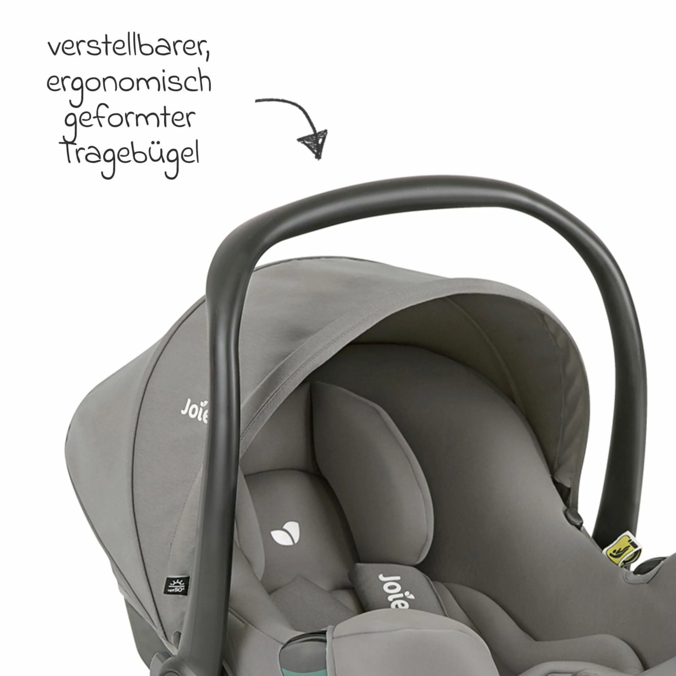 Babyschale i-Snug 2 i-Size mit Isofix-Basis ab Geburt-13 kg (40 cm-75 cm) inkl. Sitzverkleinerer nur 3,35 kg inkl. Polsterschutz - Pebble