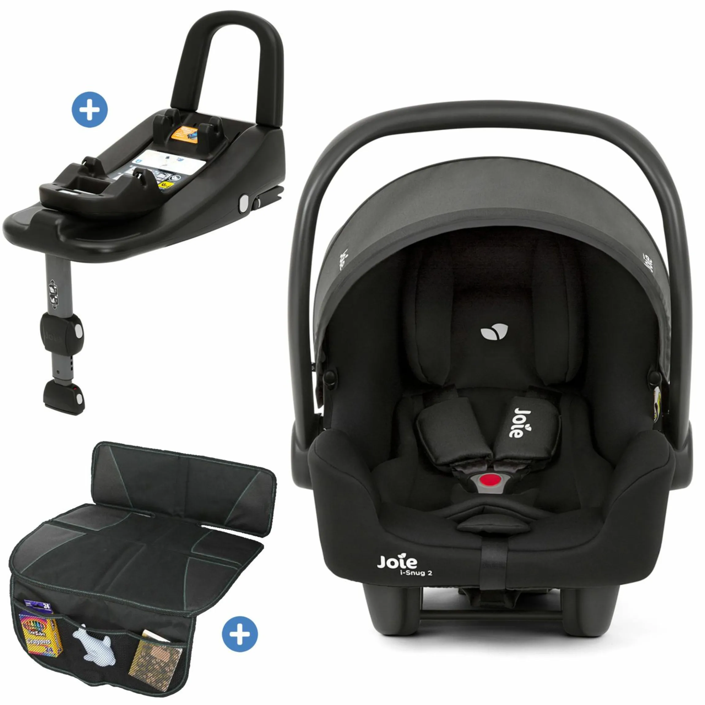 Babyschale i-Snug 2 i-Size mit Isofix-Basis ab Geburt-13 kg (40 cm-75 cm) inkl. Sitzverkleinerer nur 3,35 kg inkl. Polsterschutz - Shale