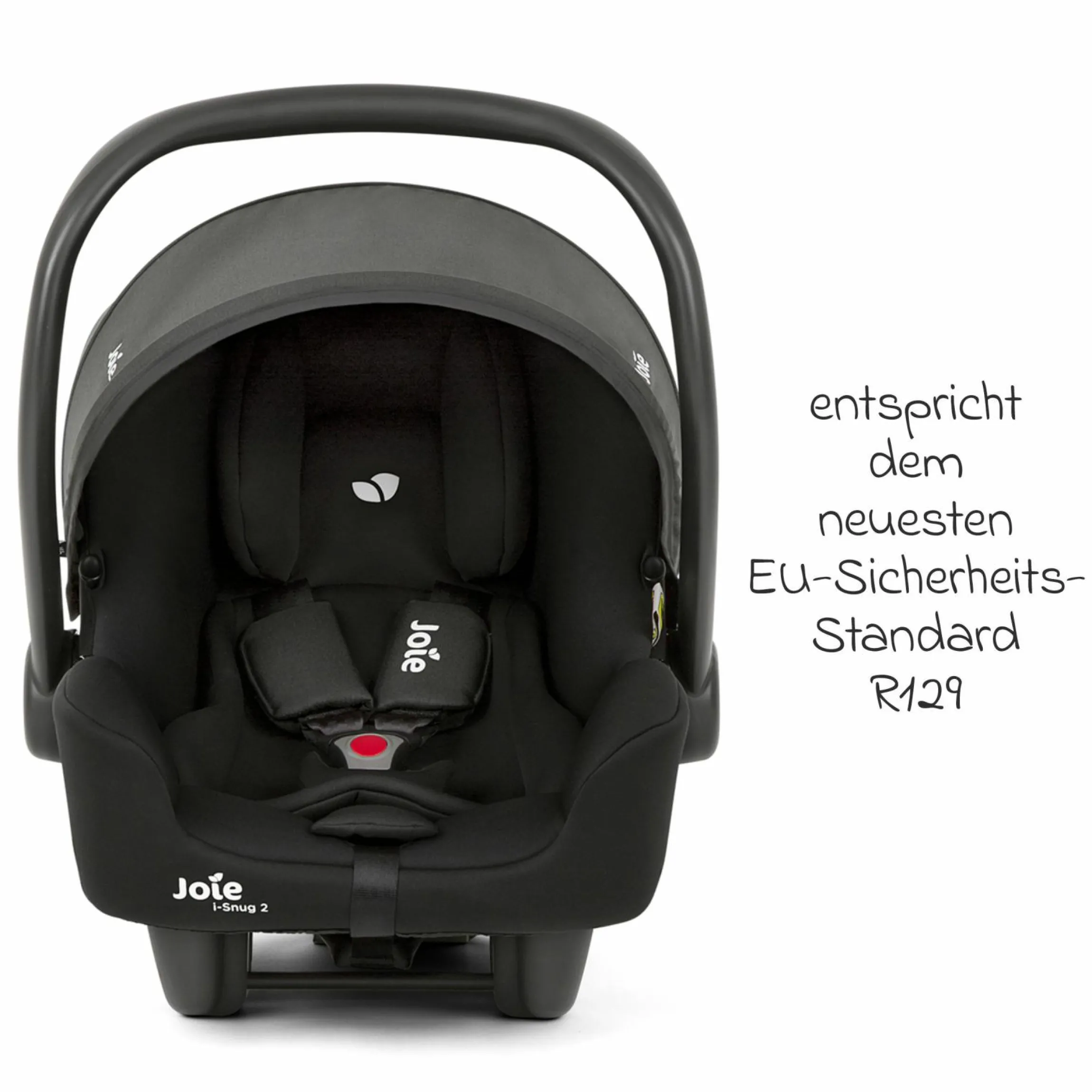 Babyschale i-Snug 2 i-Size mit Isofix-Basis ab Geburt-13 kg (40 cm-75 cm) inkl. Sitzverkleinerer nur 3,35 kg inkl. Polsterschutz - Shale