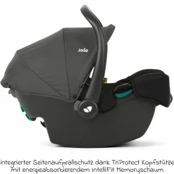 Babyschale i-Snug 2 i-Size mit Isofix-Basis ab Geburt-13 kg (40 cm-75 cm) inkl. Sitzverkleinerer nur 3,35 kg inkl. Polsterschutz - Shale