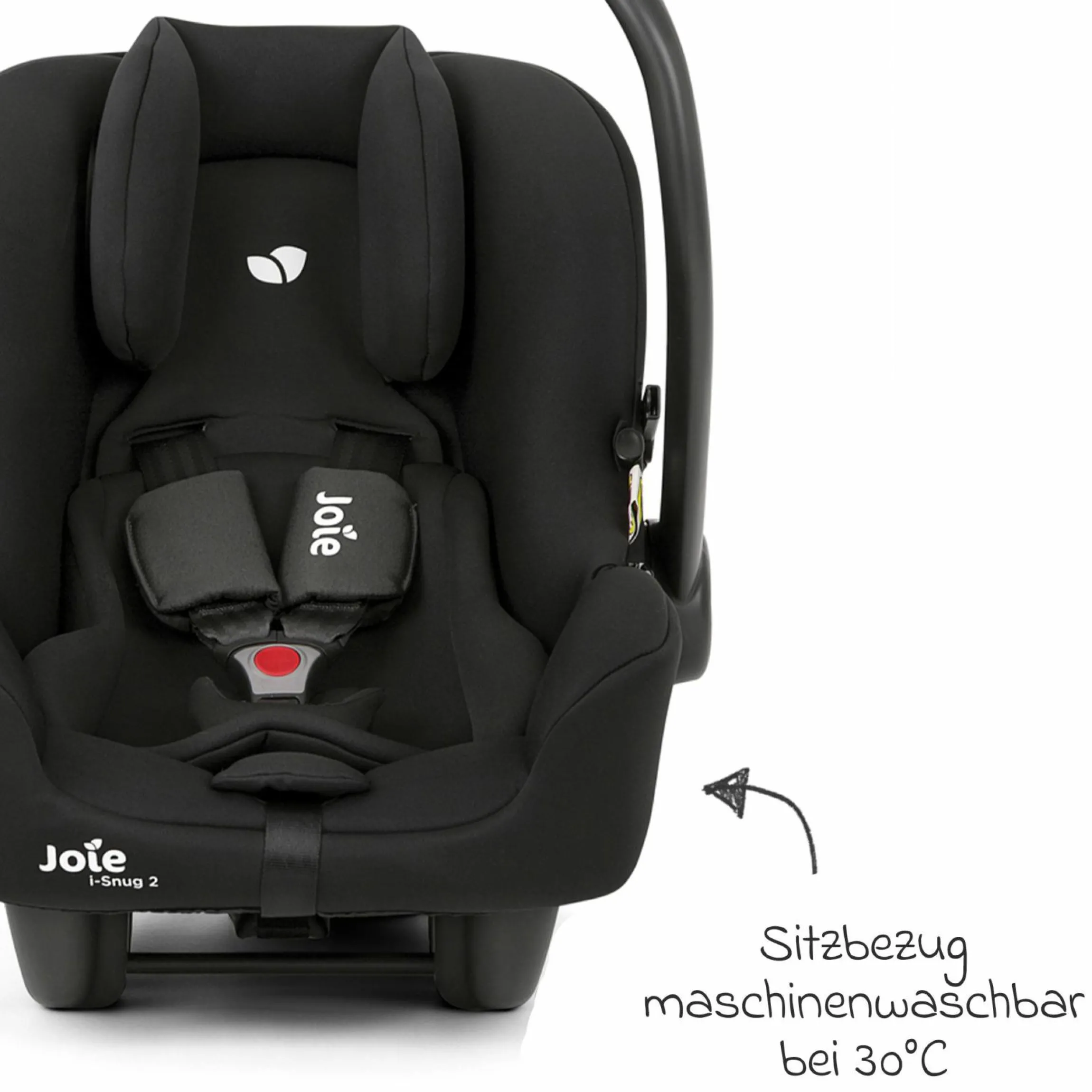 Babyschale i-Snug 2 i-Size mit Isofix-Basis ab Geburt-13 kg (40 cm-75 cm) inkl. Sitzverkleinerer nur 3,35 kg inkl. Polsterschutz - Shale