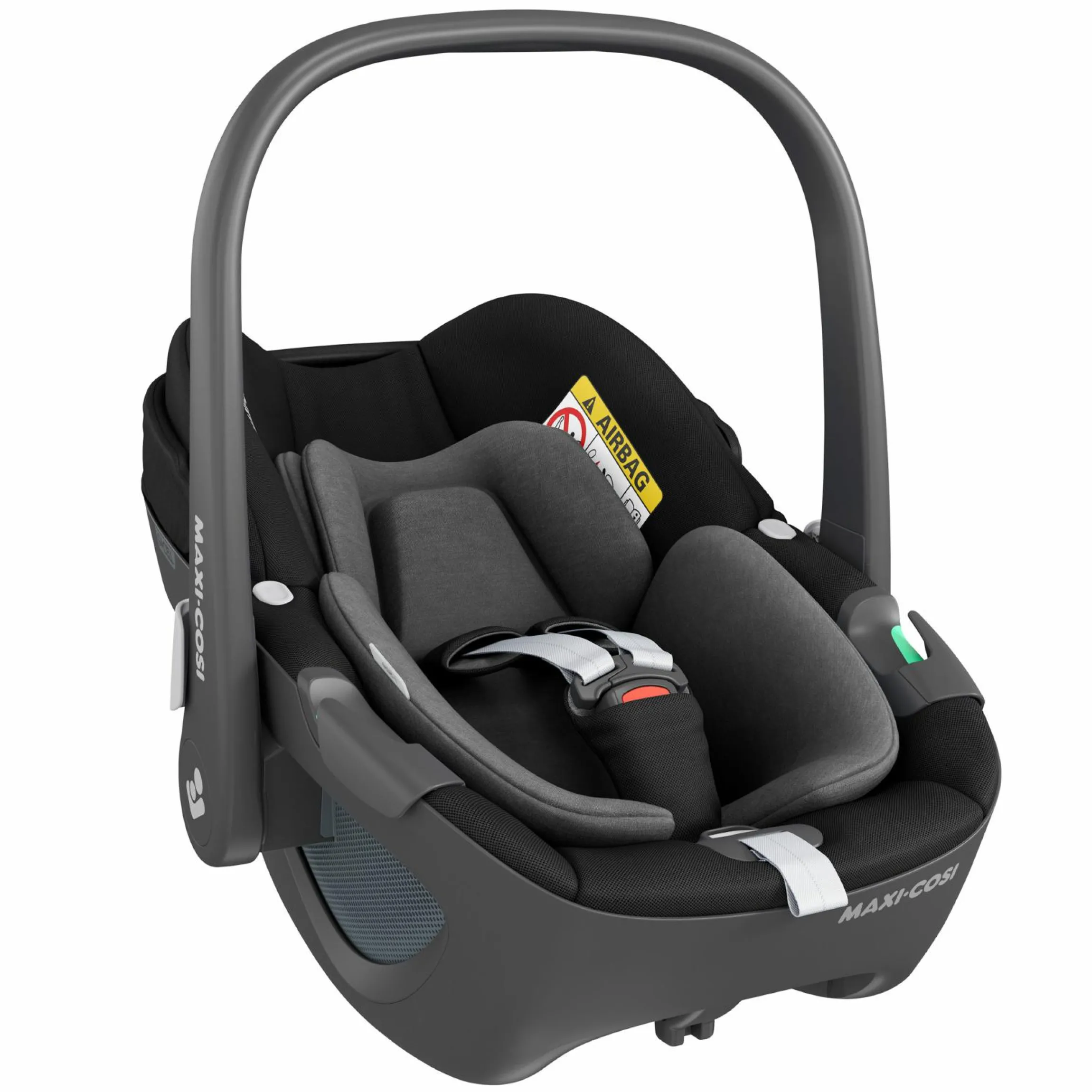 Babyschale Pebble 360 i-Size drehbar ab Geburt - 15 Monate (40 cm - 83 cm) ClimaFlow, Easy-in Gurtsystem & G-Cell Seitenaufpralltechnologie - Essential Black - Kollektion 2025