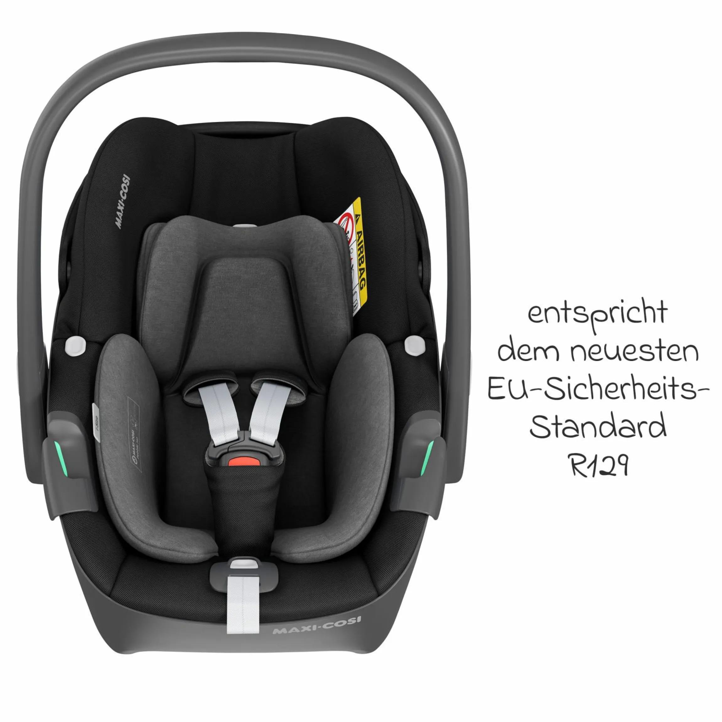 Babyschale Pebble 360 i-Size drehbar ab Geburt - 15 Monate (40 cm - 83 cm) ClimaFlow, Easy-in Gurtsystem & G-Cell Seitenaufpralltechnologie - Essential Black - Kollektion 2025