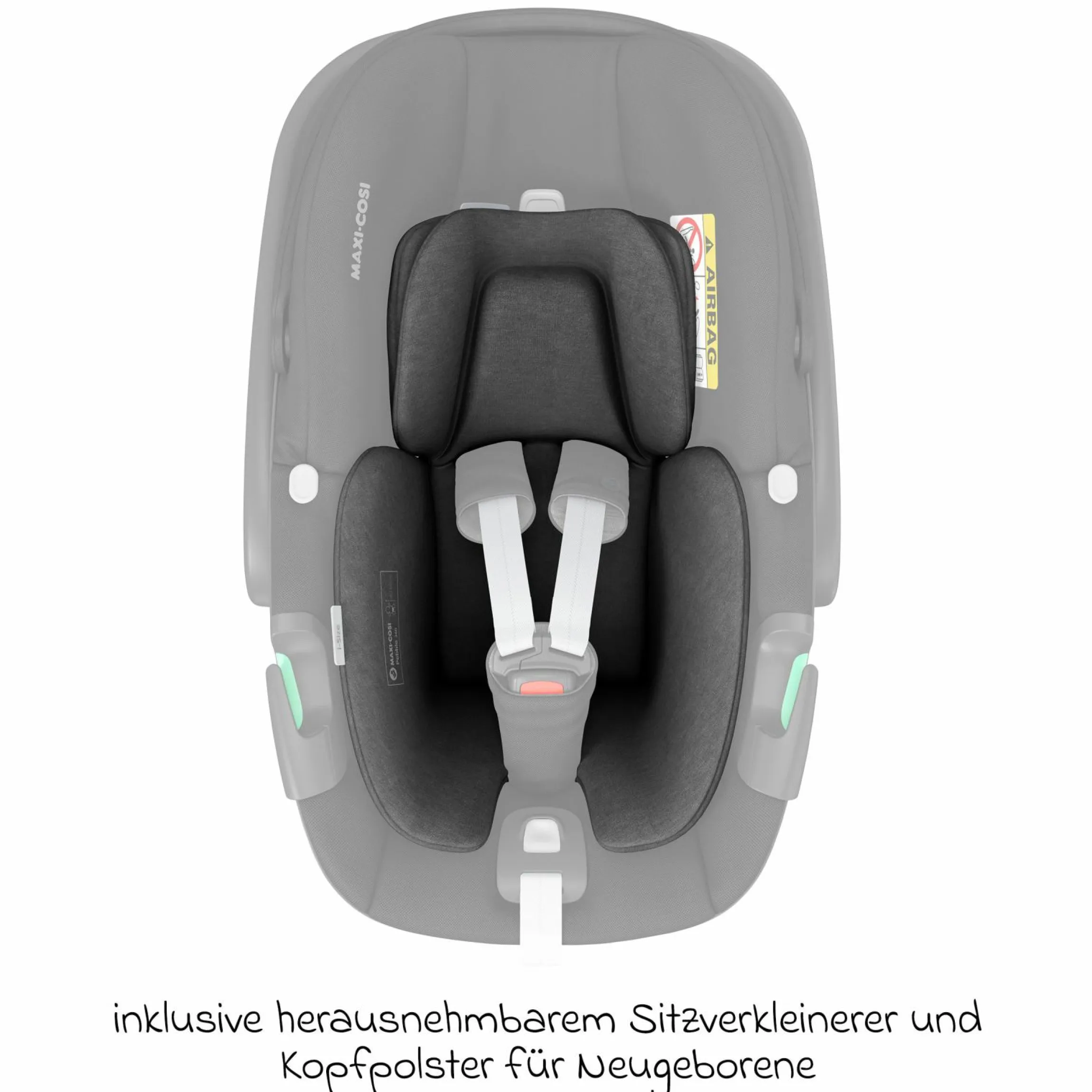 Babyschale Pebble 360 i-Size drehbar ab Geburt - 15 Monate (40 cm - 83 cm) ClimaFlow, Easy-in Gurtsystem & G-Cell Seitenaufpralltechnologie - Essential Black - Kollektion 2025