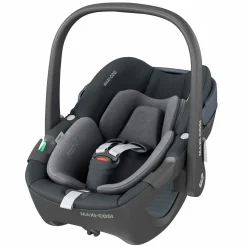 Babyschale Pebble 360 i-Size drehbar ab Geburt - 15 Monate (40 cm - 83 cm) ClimaFlow, Easy-in Gurtsystem & G-Cell Seitenaufpralltechnologie - Essential Graphite - Kollektion 2025