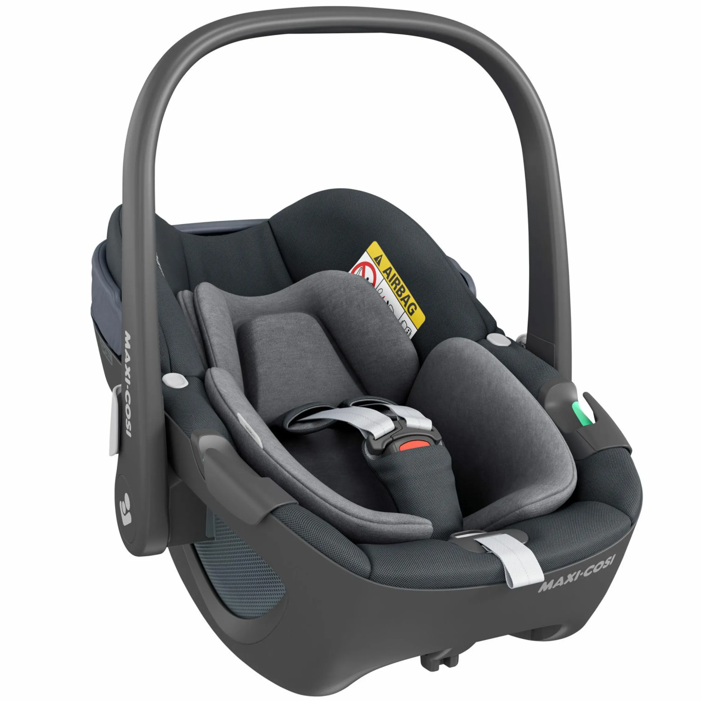 Babyschale Pebble 360 i-Size drehbar ab Geburt - 15 Monate (40 cm - 83 cm) ClimaFlow, Easy-in Gurtsystem & G-Cell Seitenaufpralltechnologie - Essential Graphite - Kollektion 2025