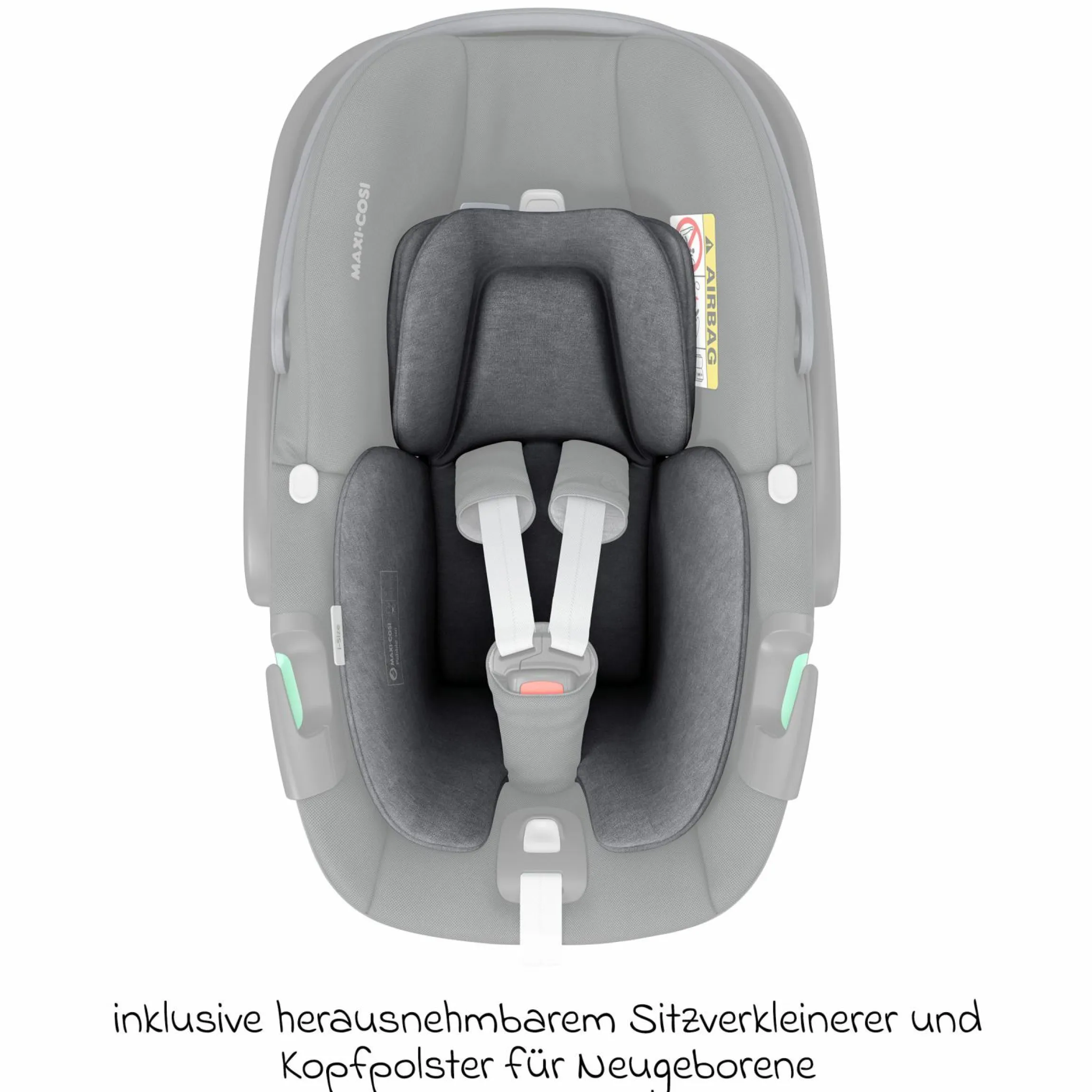 Babyschale Pebble 360 i-Size drehbar ab Geburt - 15 Monate (40 cm - 83 cm) ClimaFlow, Easy-in Gurtsystem & G-Cell Seitenaufpralltechnologie - Essential Graphite - Kollektion 2025