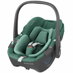 Babyschale Pebble 360 i-Size drehbar ab Geburt - 15 Monate (40 cm - 83 cm) ClimaFlow, Easy-in Gurtsystem & G-Cell Seitenaufpralltechnologie - Essential Green - Kollektion 2025