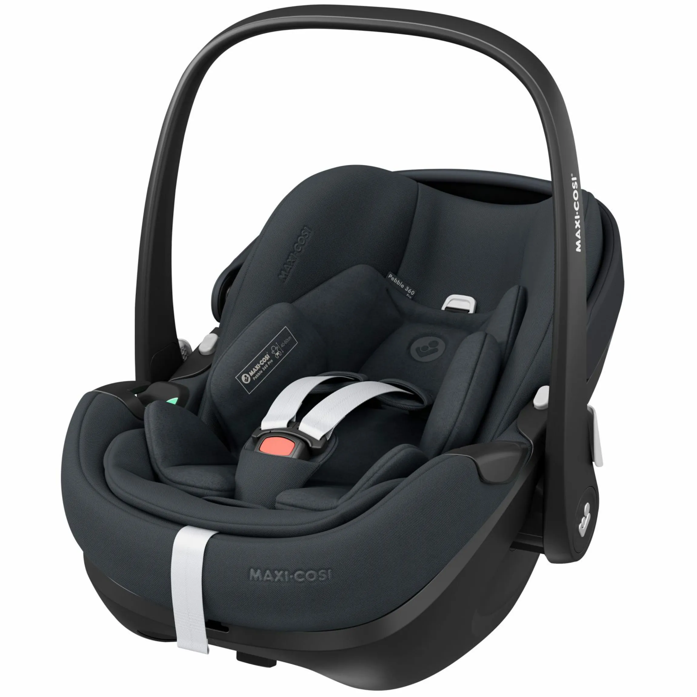 Babyschale Pebble 360 Pro i-Size drehbar ab Geburt - 15 Monate (40 cm - 83 cm ) mit flacher Liegeposition - Essential Graphite - Kollektion 2025