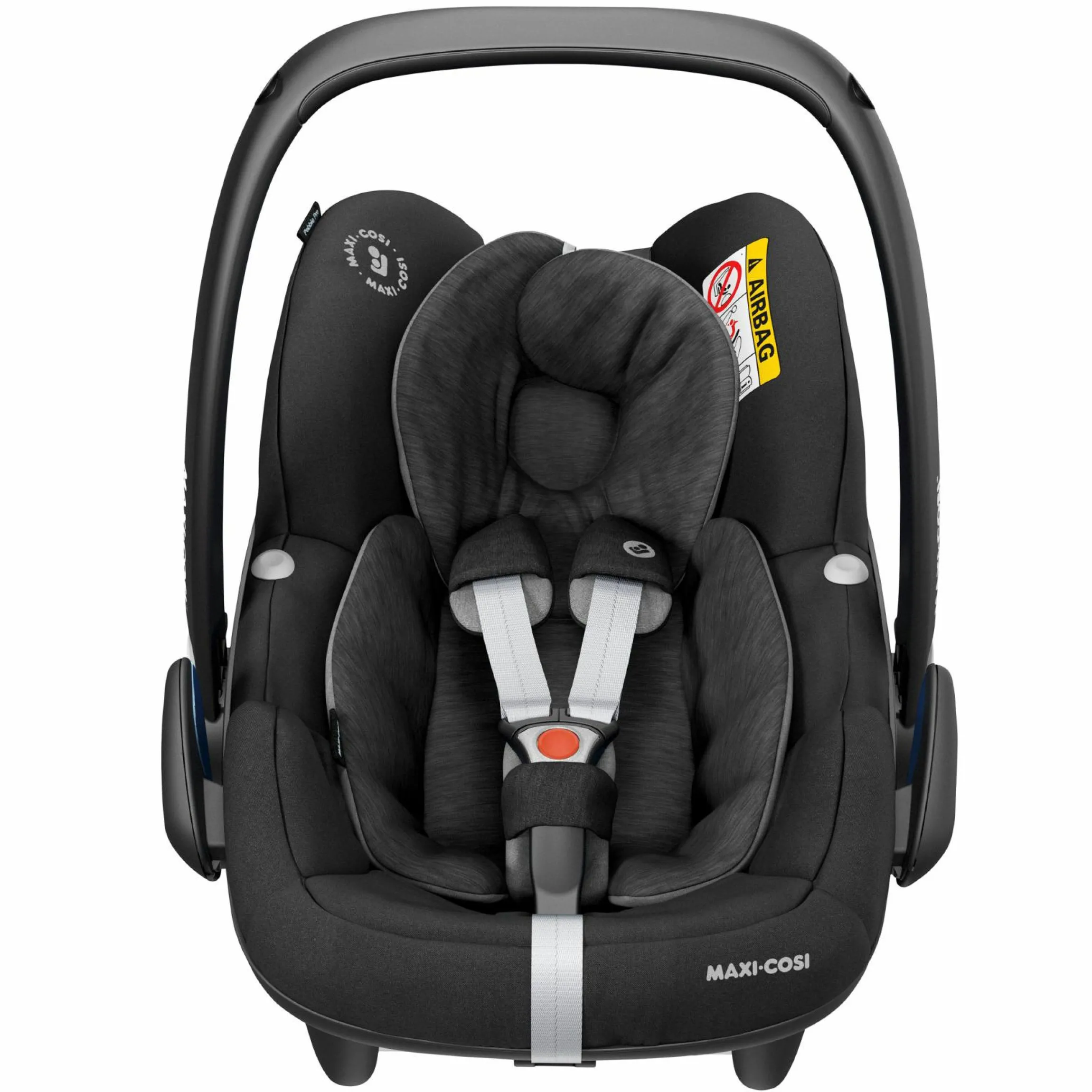 Babyschale Pebble Pro i-Size ab Geburt - 12 Monate (45-75 cm) & Sitzverkleinerer, Sonnenverdeck - Essential Black - Kollektion 2025
