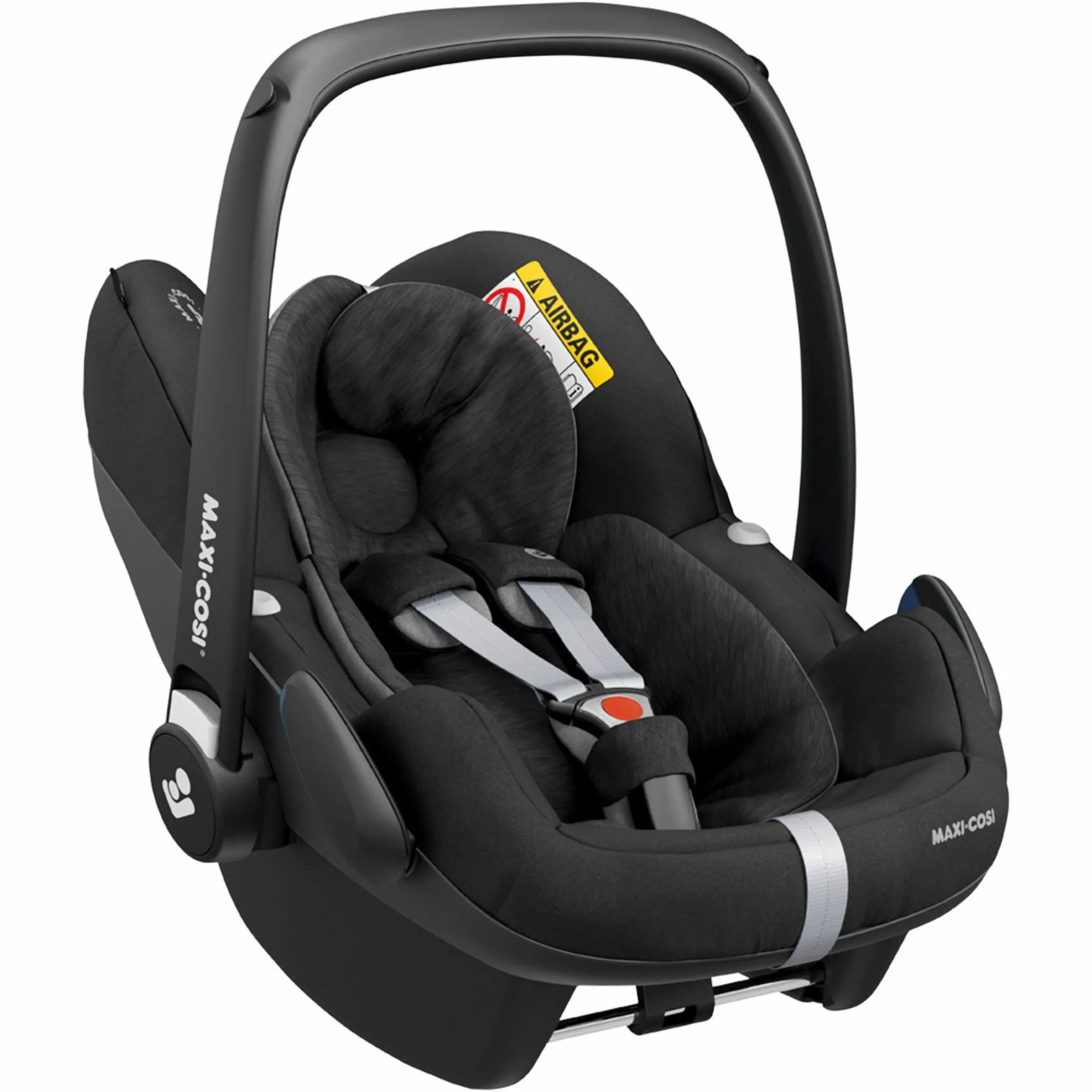 Babyschale Pebble Pro i-Size ab Geburt - 12 Monate (45-75 cm) & Sitzverkleinerer, Sonnenverdeck - Essential Black - Kollektion 2025