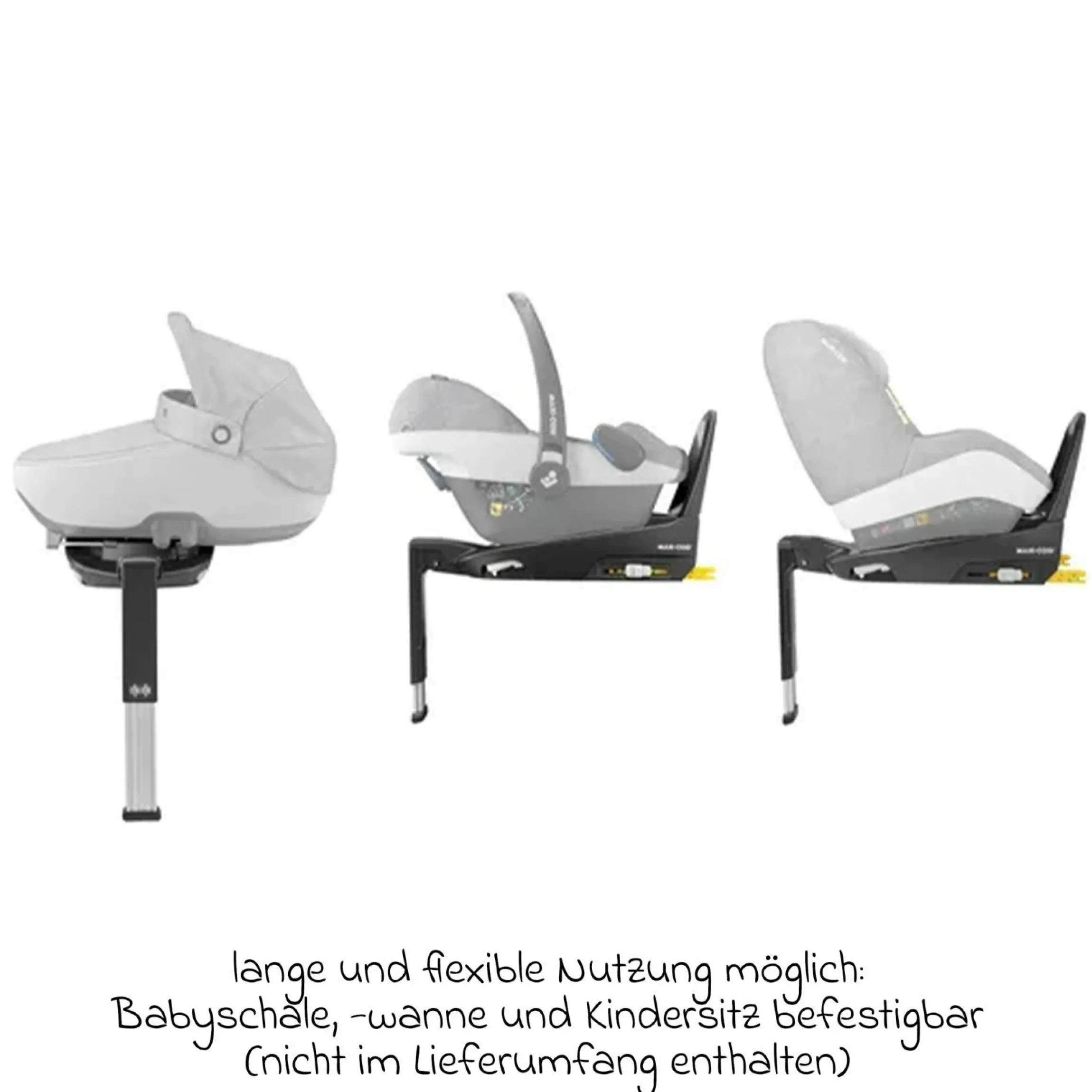 Babyschale Pebble Pro i-Size ab Geburt-12 Monate (45-75 cm) mit FamilyFix 3 i-Size Base - Essential Black - Kollektion 2025