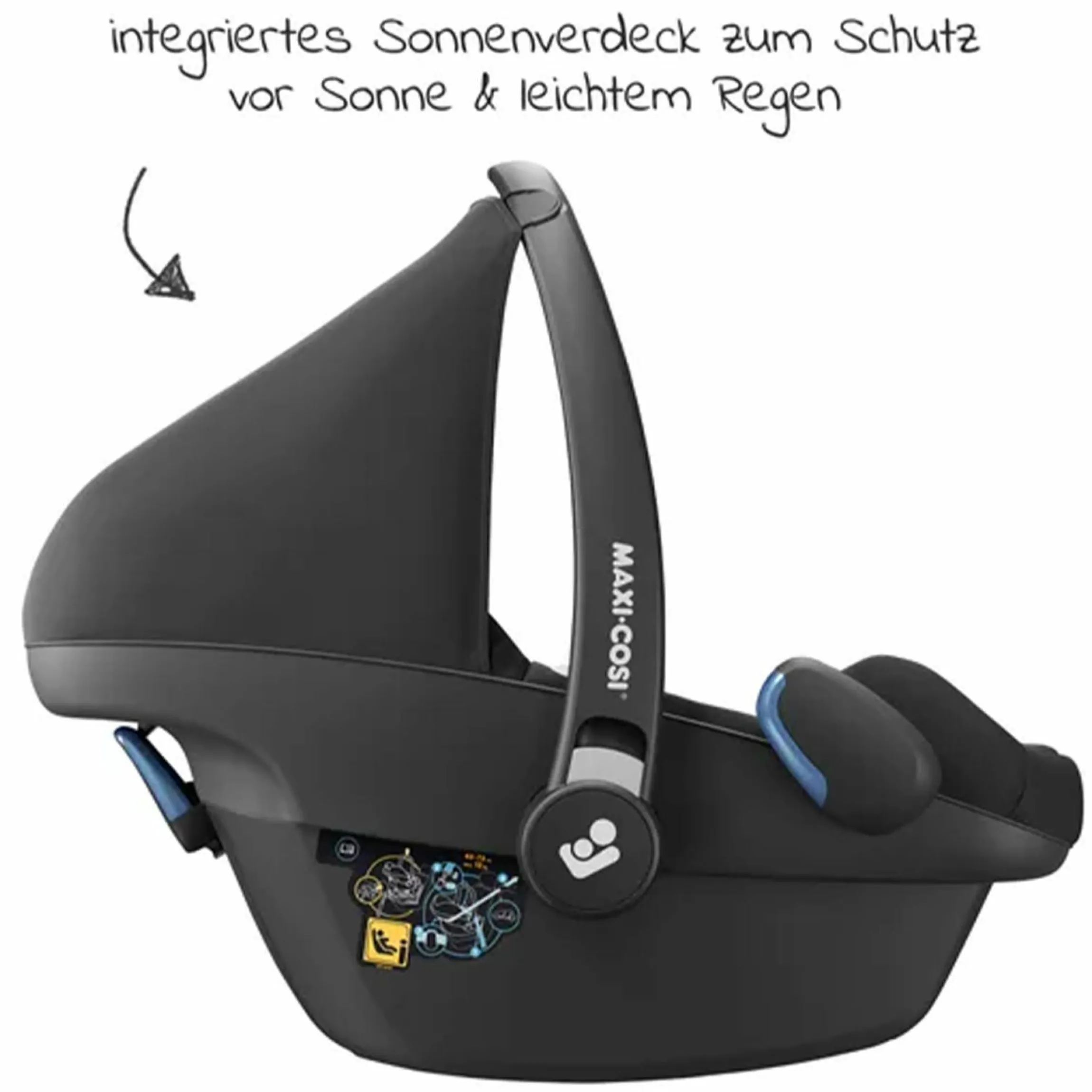 Babyschale Pebble Pro i-Size ab Geburt-12 Monate (45-75 cm) mit FamilyFix 3 i-Size Base - Essential Black - Kollektion 2025