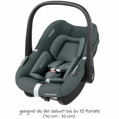 Babyschale Pebble S i-Size ab Geburt - 15 Monate (40 cm - 83 cm) nur 3,4 kg leicht mit G-Cell Seitenaufpralltechnologie - Tonal Graphite - Kollektion 2025