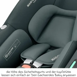Babyschale Pebble S i-Size ab Geburt - 15 Monate (40 cm - 83 cm) nur 3,4 kg leicht inkl. Isofix-Basis FamilyFix S & Rückenlehnenschutz - Tonal Graphite