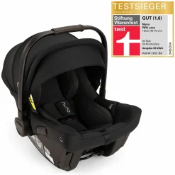 Babyschale PIPA urbn R 129 ab Geburt bis 13 kg (40 cm - 75 cm) mit Isofix inkl. Sitzverkleinerer & Sonnenverdeck nur 3,3 kg - Caviar - Kollektion 2025