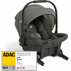 Babyschale Sprint R129 ab Geburt - 13 kg (40 cm -75 cm) inkl. Sitzverkleinerer, Sonnenverdeck & Isofix-Konnektoren - Signature - Evergreen