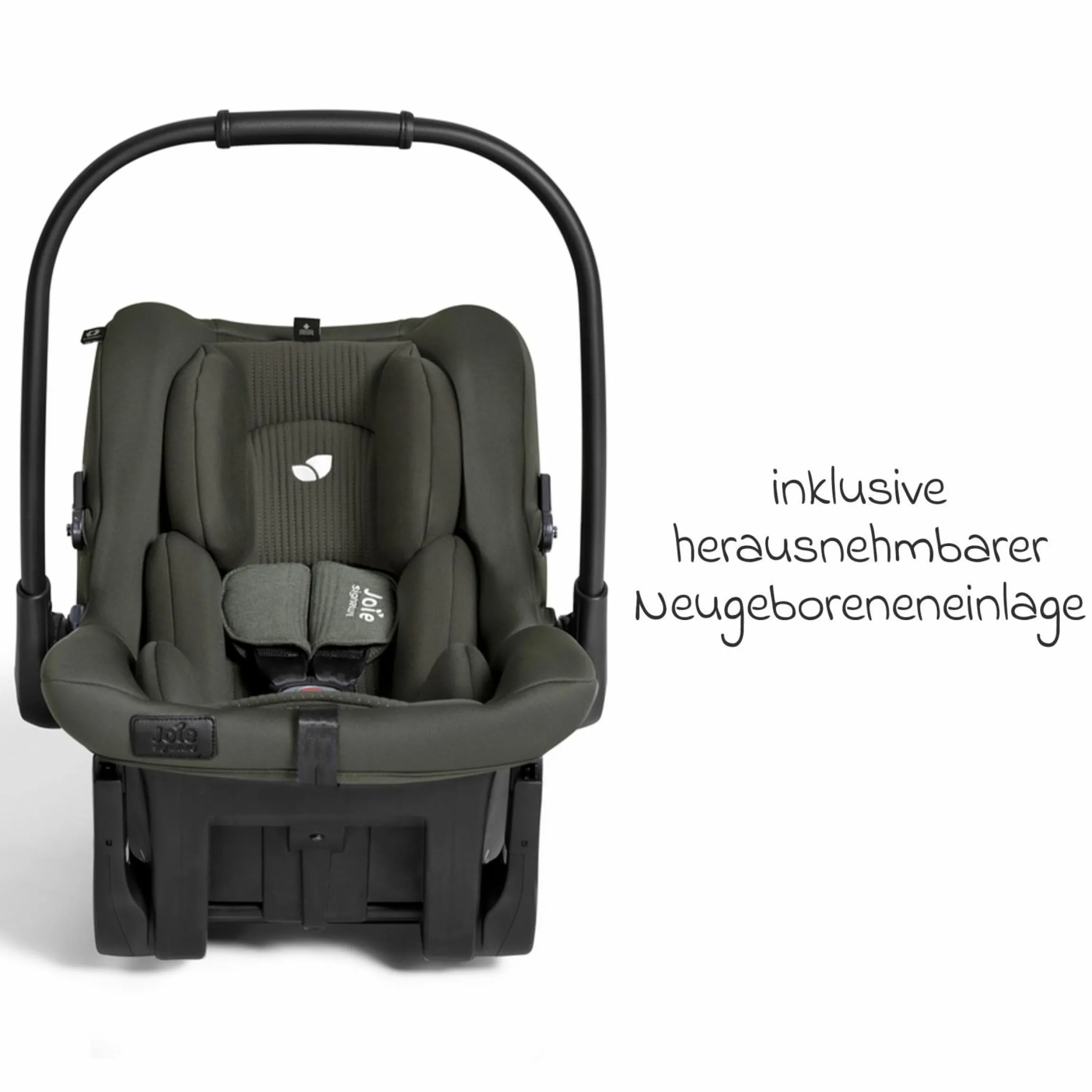 Babyschale Sprint R129 ab Geburt - 13 kg (40 cm -75 cm) inkl. Sitzverkleinerer, Sonnenverdeck & Isofix-Konnektoren - Signature - Evergreen