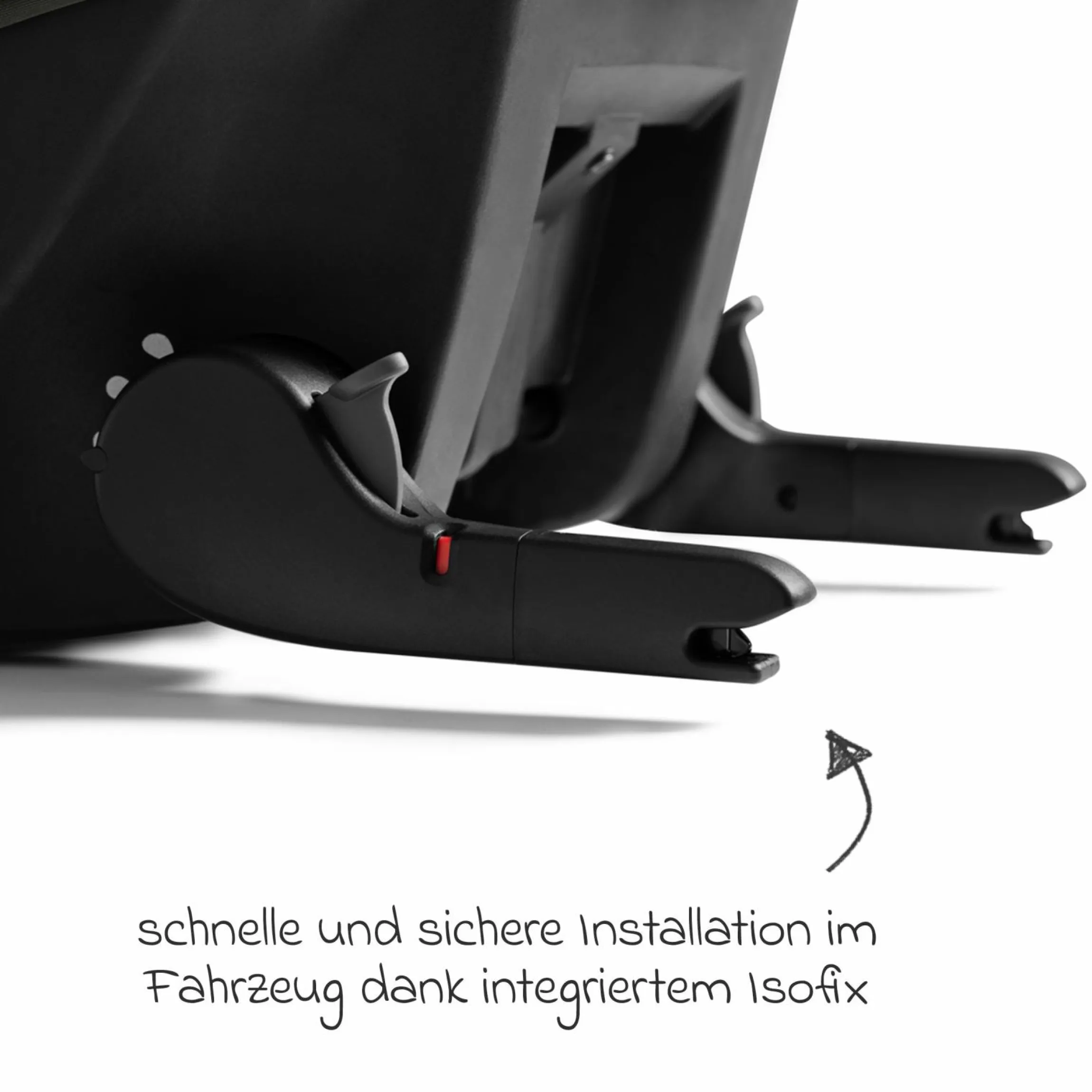 Babyschale Sprint R129 ab Geburt - 13 kg (40 cm -75 cm) inkl. Sitzverkleinerer, Sonnenverdeck & Isofix-Konnektoren - Signature - Ebony