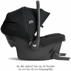 Babyschale Sprint R129 ab Geburt - 13 kg (40 cm -75 cm) inkl. Sitzverkleinerer, Sonnenverdeck & Isofix-Konnektoren - Signature - Eclipse