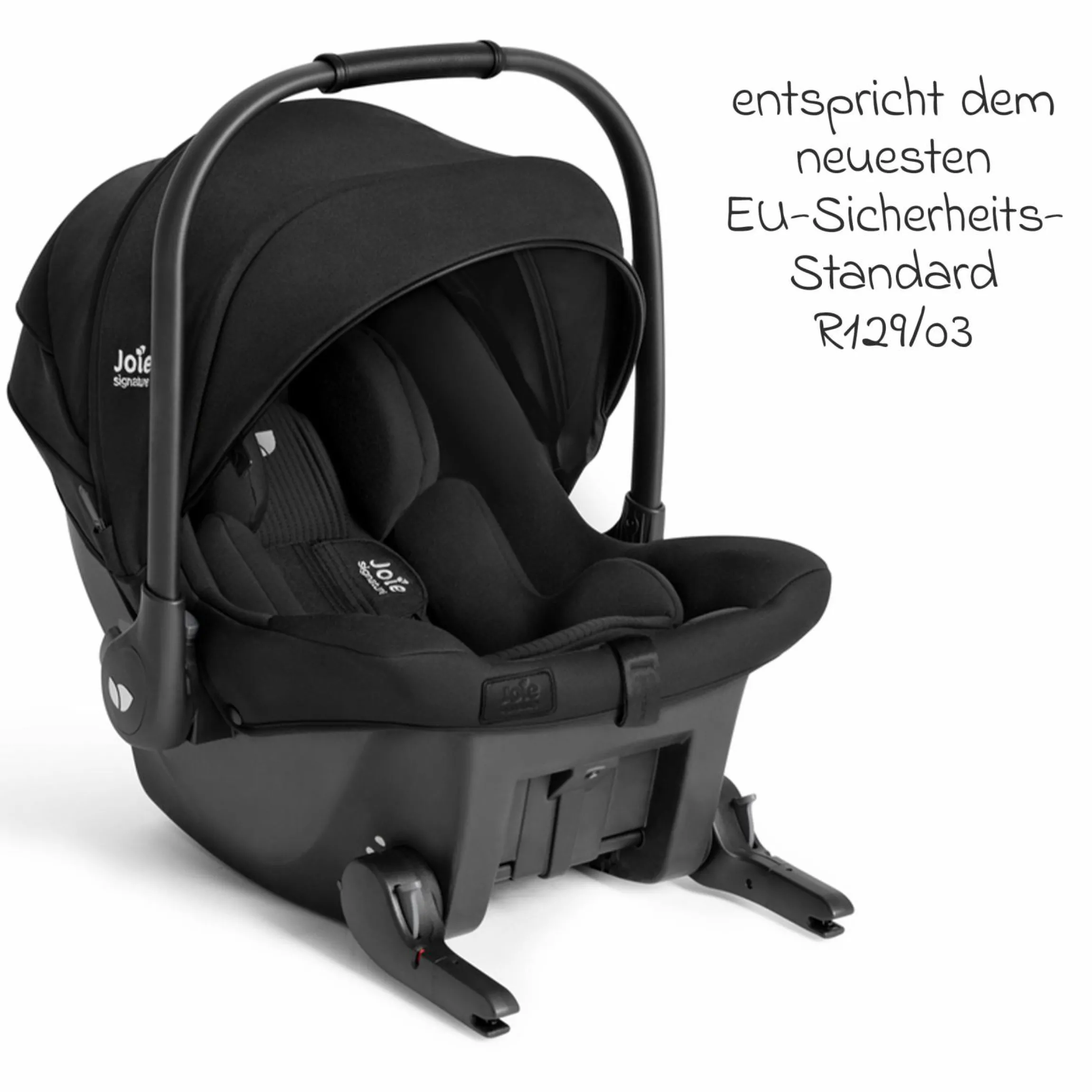 Babyschale Sprint R129 ab Geburt - 13 kg (40 cm -75 cm) inkl. Sitzverkleinerer, Sonnenverdeck & Isofix-Konnektoren - Signature - Eclipse