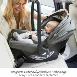 Babyschale Sprint R129 ab Geburt - 13 kg (40 cm -75 cm) inkl. Sitzverkleinerer, Sonnenverdeck & Isofix-Konnektoren - Signature - Eclipse