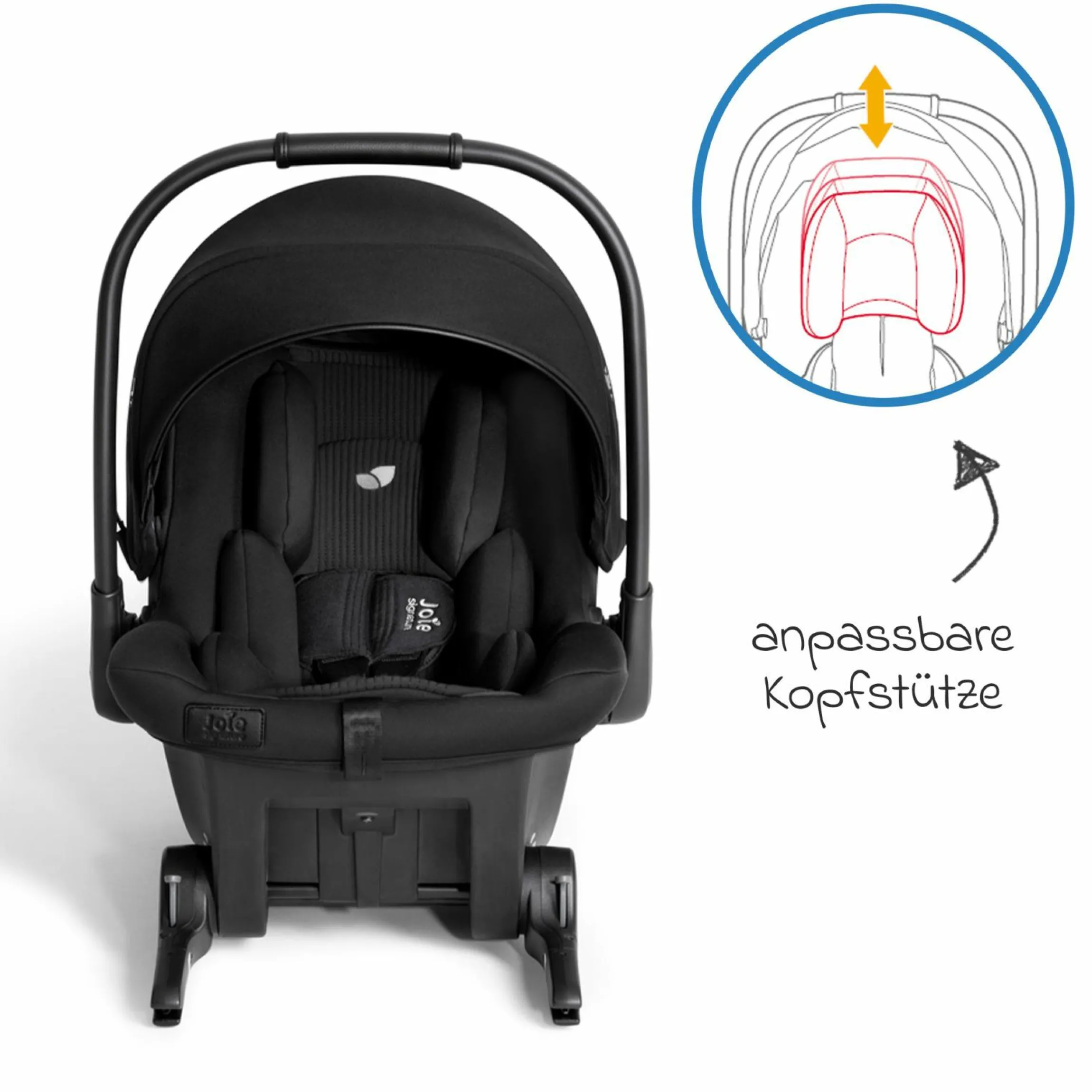 Babyschale Sprint R129 ab Geburt - 13 kg (40 cm -75 cm) inkl. Sitzverkleinerer, Sonnenverdeck & Isofix-Konnektoren - Signature - Eclipse