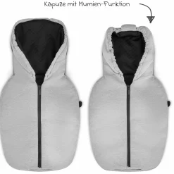 Babyschale Tulip (Autositz Gruppe 0+ / i-Size) inkl. Neugeborenenfußsack - Pearl