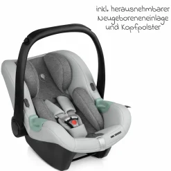 Babyschale Tulip (Autositz Gruppe 0+ / i-Size) inkl. Neugeborenenfußsack - Pearl