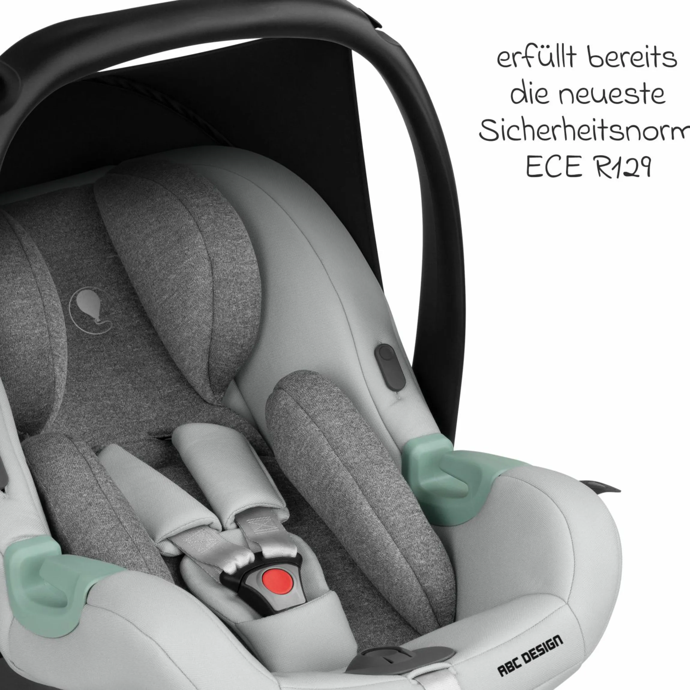 Babyschale Tulip (Autositz Gruppe 0+ / i-Size) inkl. Neugeborenenfußsack - Pearl