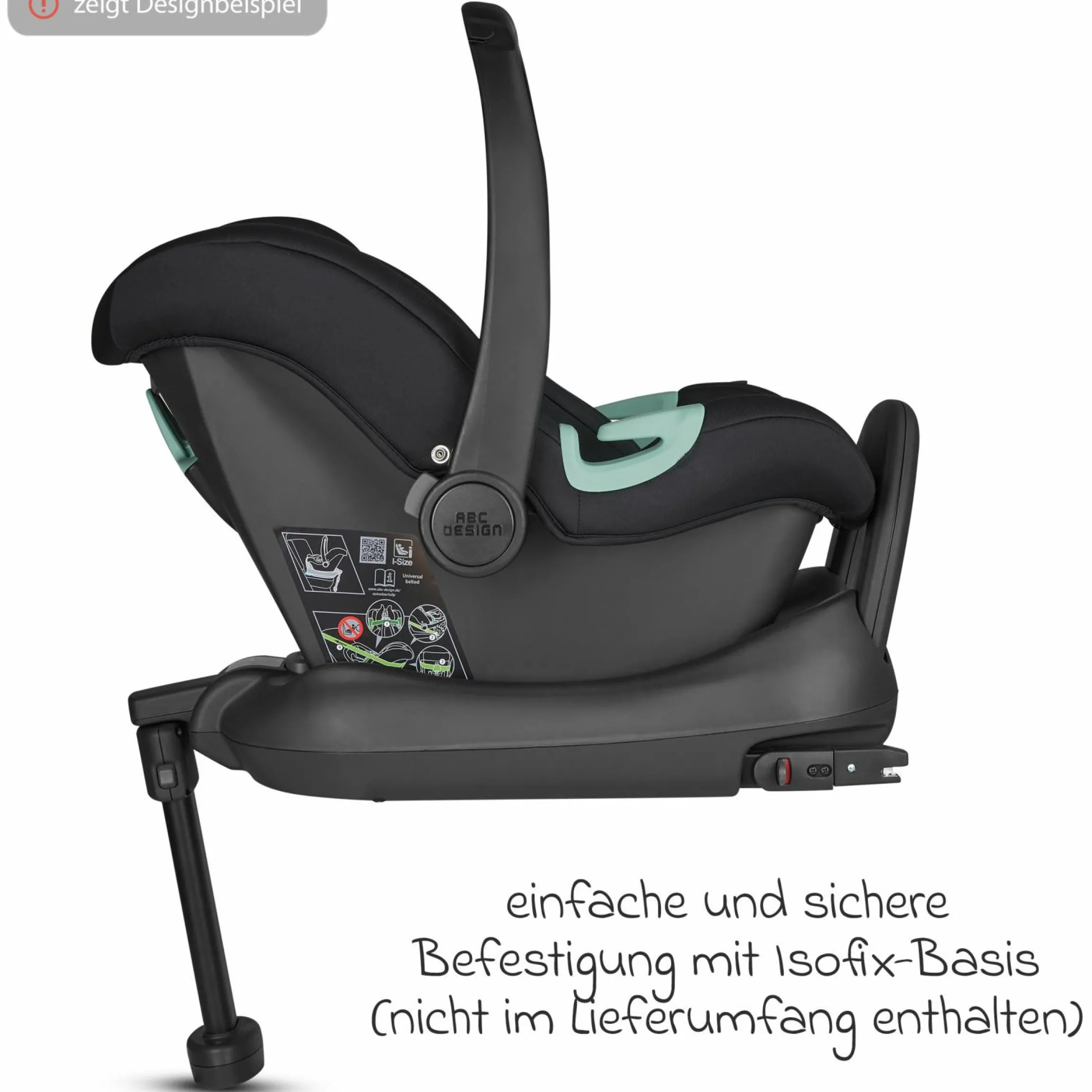 Babyschale Tulip (Autositz Gruppe 0+ / i-Size) inkl. Neugeborenenfußsack - Pearl