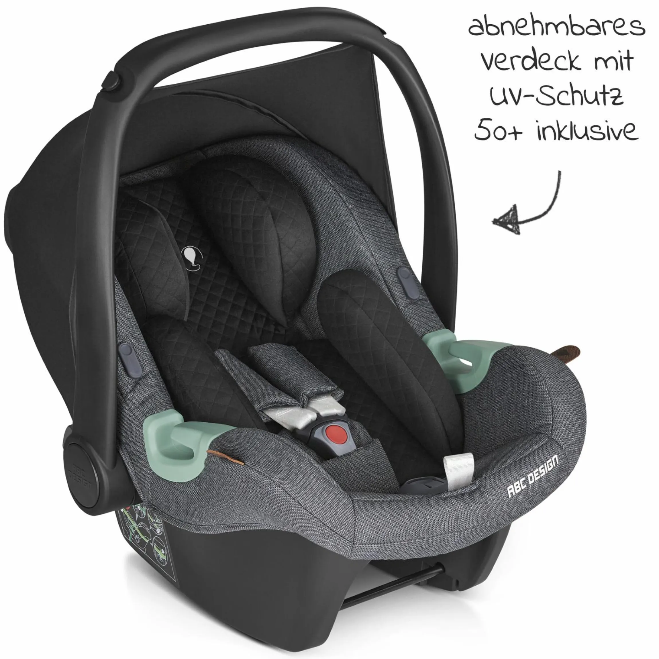 Babyschale Tulip (Autositz Gruppe 0+ / i-Size) - Asphalt