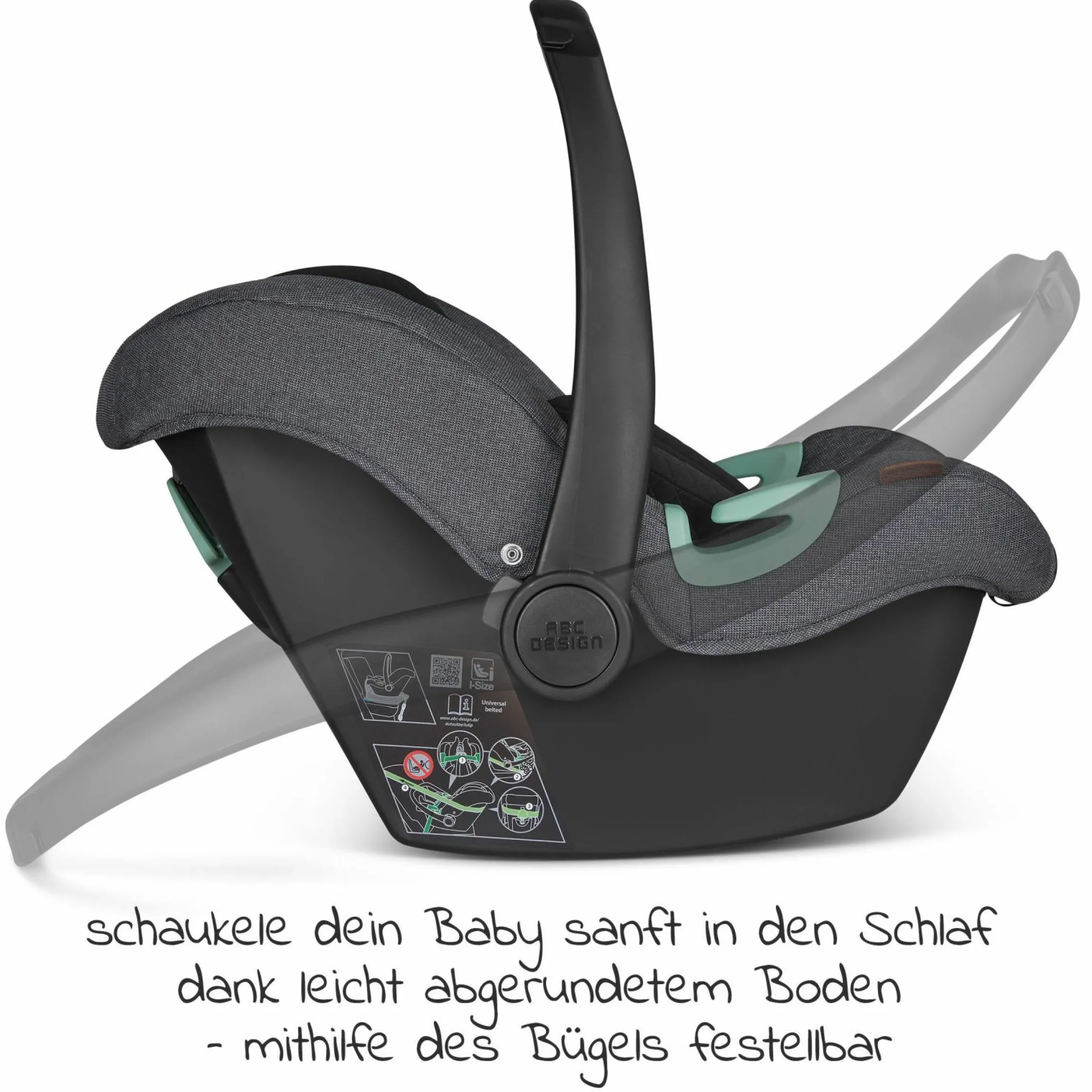 Babyschale Tulip (Autositz Gruppe 0+ / i-Size) - Asphalt