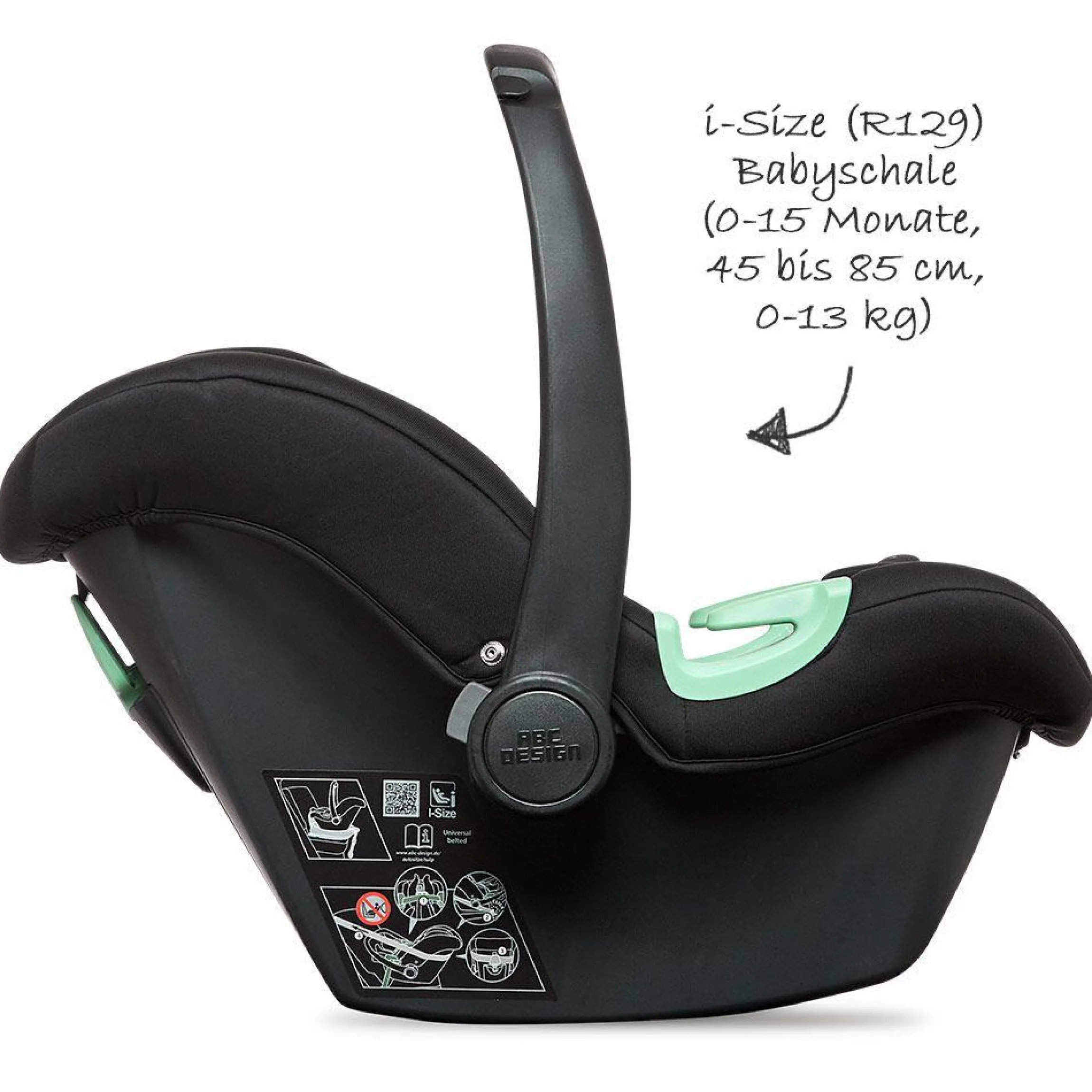 Babyschale Tulip (Autositz Gruppe 0+) - Black