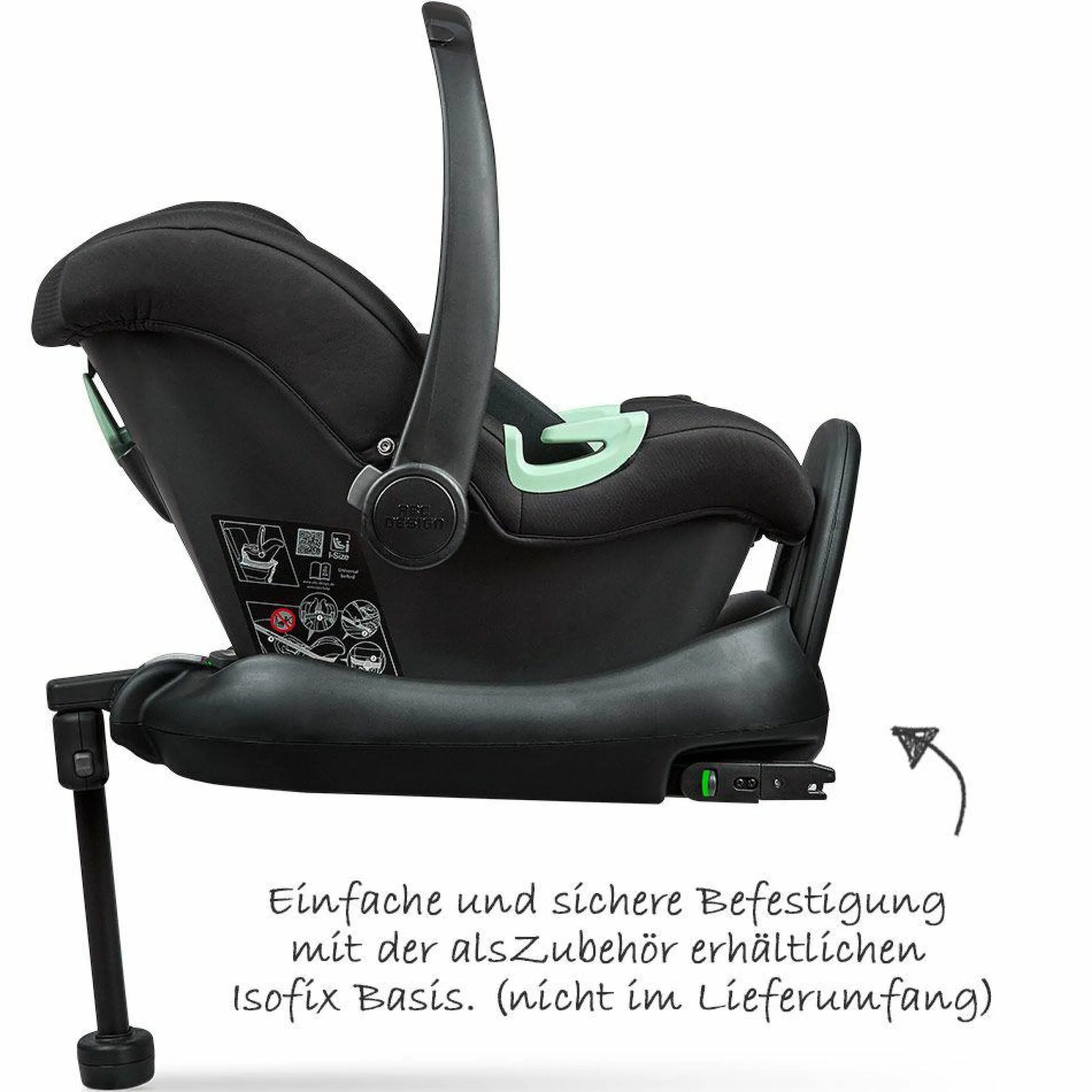 Babyschale Tulip (Autositz Gruppe 0+) - Black
