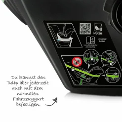 Babyschale Tulip (Autositz Gruppe 0+) - Black