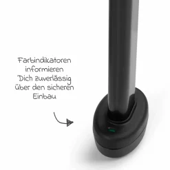Babyschale Tulip inkl. Isofix Base Root ab Geburt bis 13 kg (45 cm - 85 cm) - Graphite
