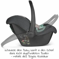 Babyschale Tulip inkl. Zusatzverdeck (Autositz Gruppe 0+ / i-Size) - Diamond Edition - Bubble