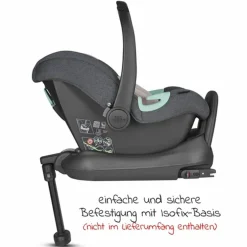 Babyschale Tulip inkl. Zusatzverdeck (Autositz Gruppe 0+ / i-Size) - Diamond Edition - Bubble