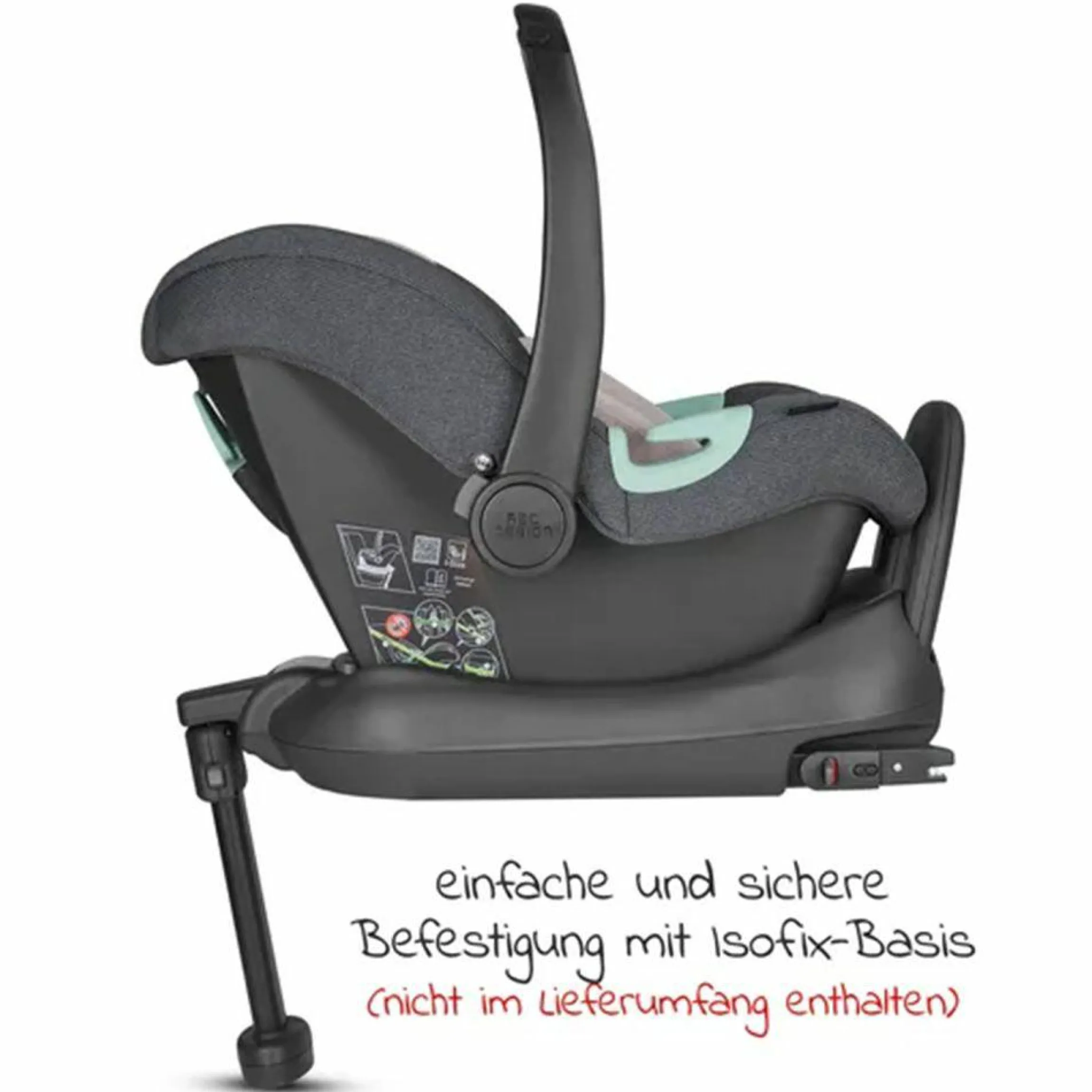 Babyschale Tulip inkl. Zusatzverdeck (Autositz Gruppe 0+ / i-Size) - Diamond Edition - Bubble
