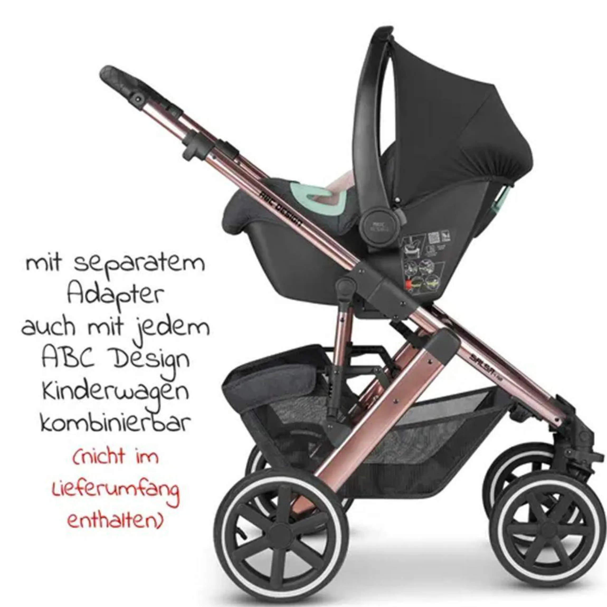 Babyschale Tulip inkl. Zusatzverdeck (Autositz Gruppe 0+ / i-Size) - Diamond Edition - Bubble