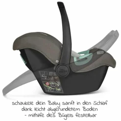 Babyschale Tulip inkl. Zusatzverdeck (Autositz Gruppe 0+ / i-Size) - Diamond Edition - Herb