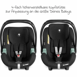 Babyschale Tulip i-Size ab Geburt - 15 Monate (45 cm - 85 cm) inkl. Sonnenverdeck & Sitzverkleinerer - Bubble - Kollektion 2025