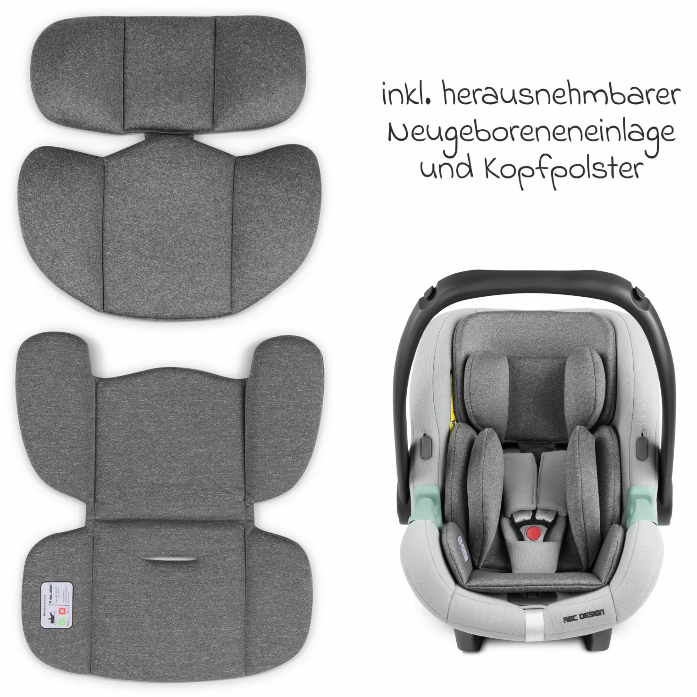 Babyschale Tulip i-Size ab Geburt - 15 Monate (45 cm - 85 cm) inkl. Sonnenverdeck & Sitzverkleinerer - Pearl - Kollektion 2025