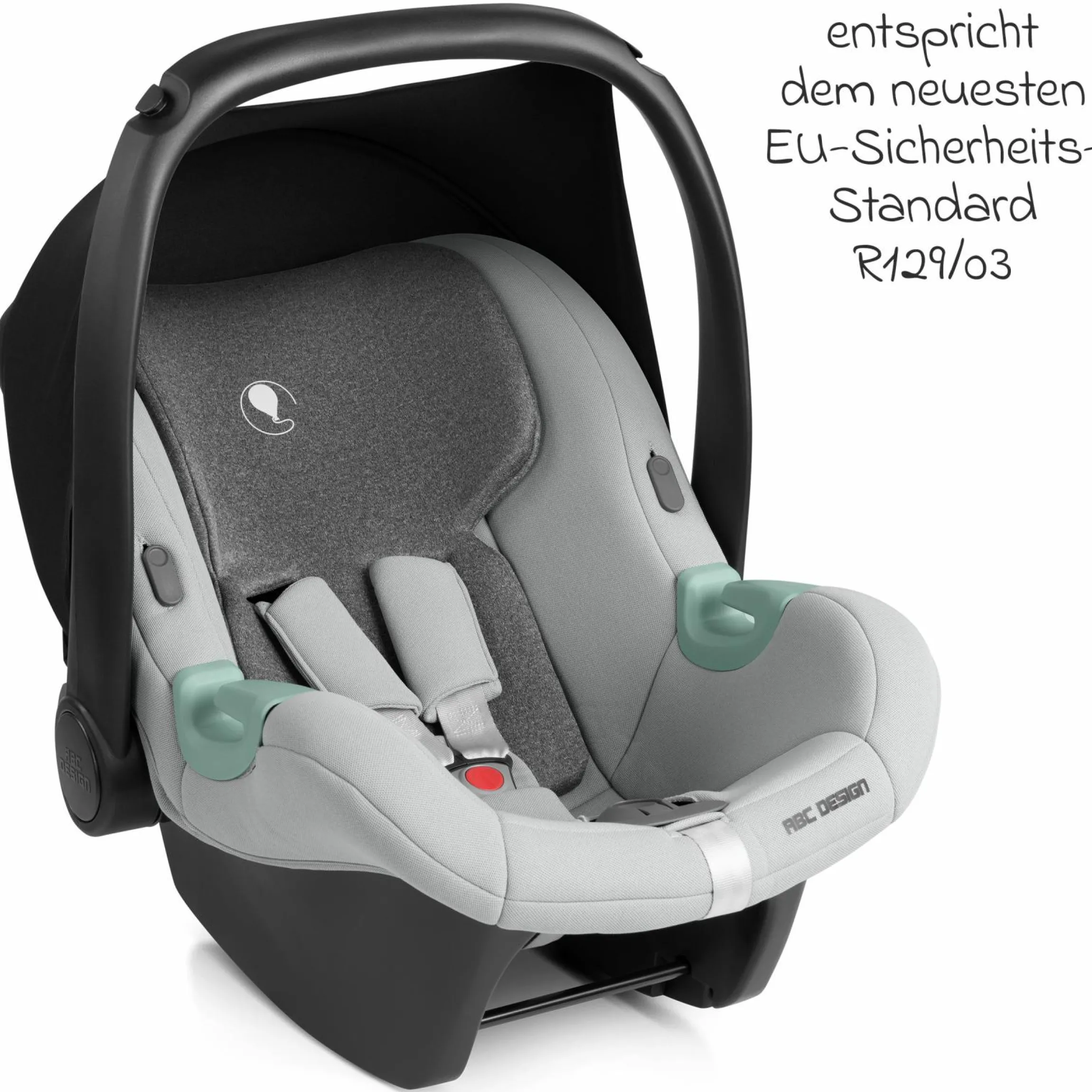 Babyschale Tulip i-Size ab Geburt - 15 Monate (45 cm - 85 cm) inkl. Sonnenverdeck & Sitzverkleinerer - Pearl - Kollektion 2025