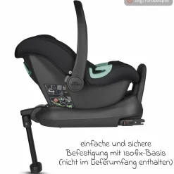 Babyschale Tulip i-Size ab Geburt - 15 Monate (45 cm - 85 cm) inkl. Sonnenverdeck & Sitzverkleinerer - Pearl - Kollektion 2025