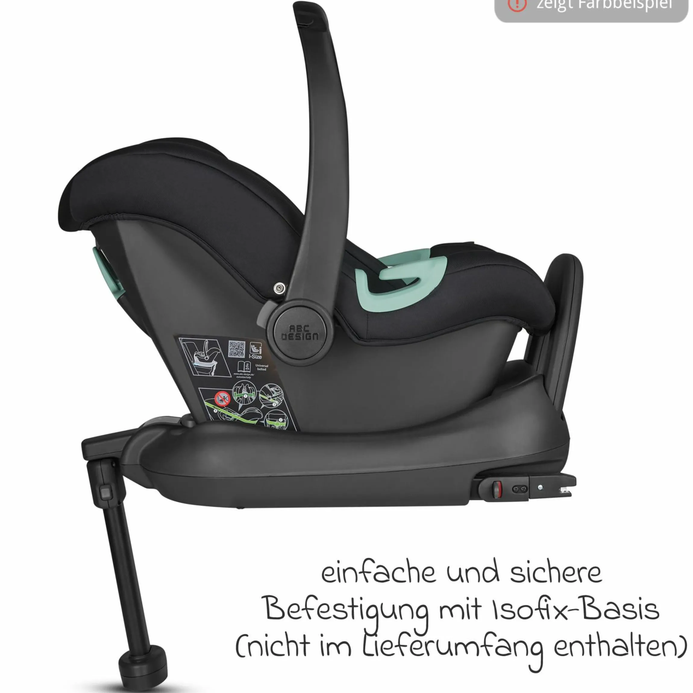 Babyschale Tulip i-Size ab Geburt - 15 Monate (45 cm - 85 cm) inkl. Sonnenverdeck & Sitzverkleinerer - Pearl - Kollektion 2025